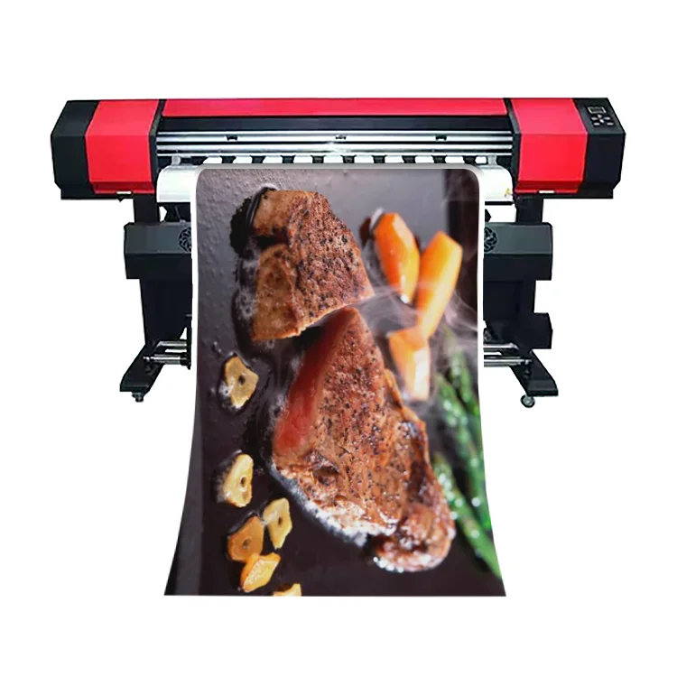 large format eco solvent printer with 1.8m format  high quality eco solvent inkjet printer xp600 eco solvent printer