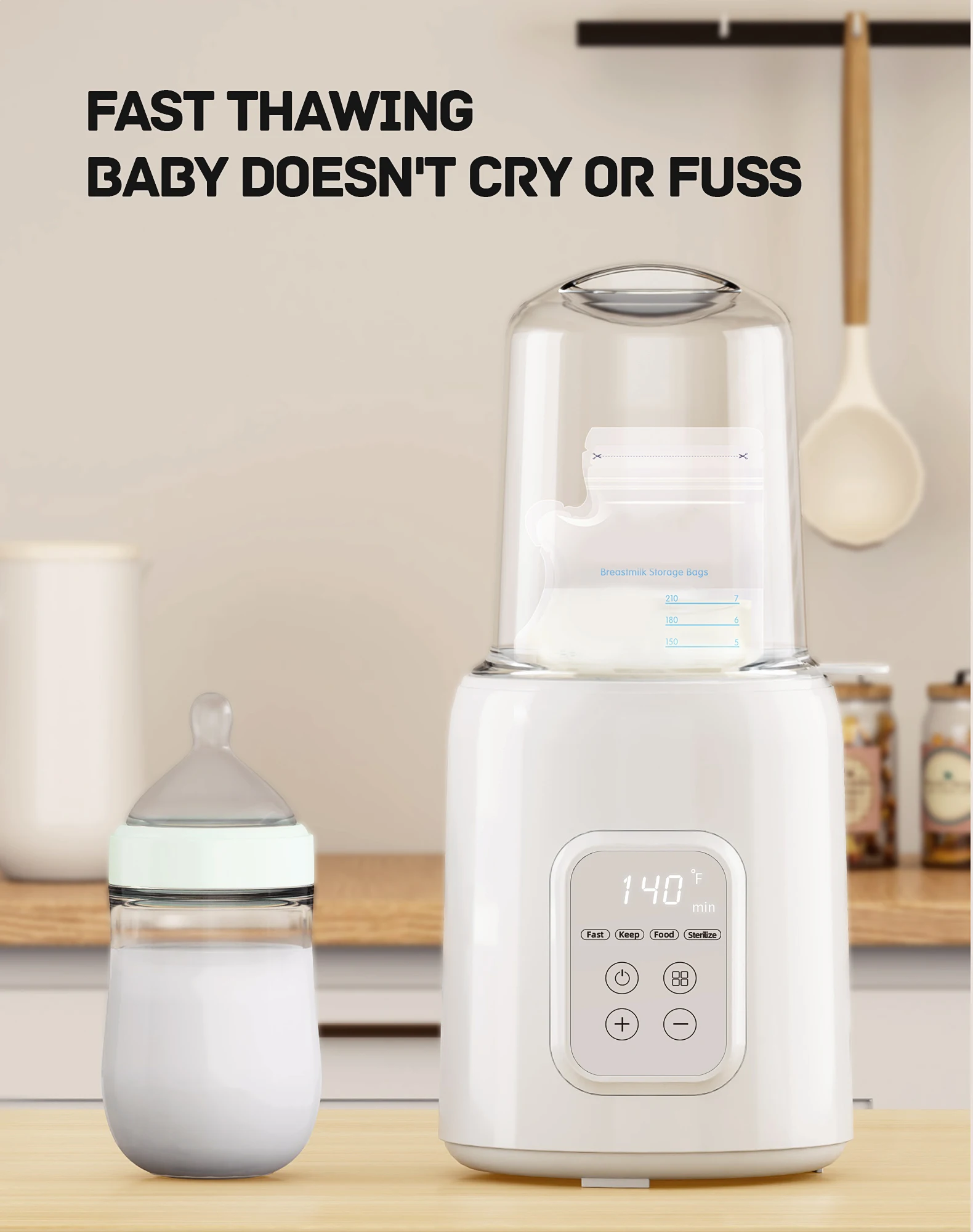 2024 New launch High quality bottle warmer& Adjustable milk heater Multi-functional baby bottle warmer  for newborn baby form