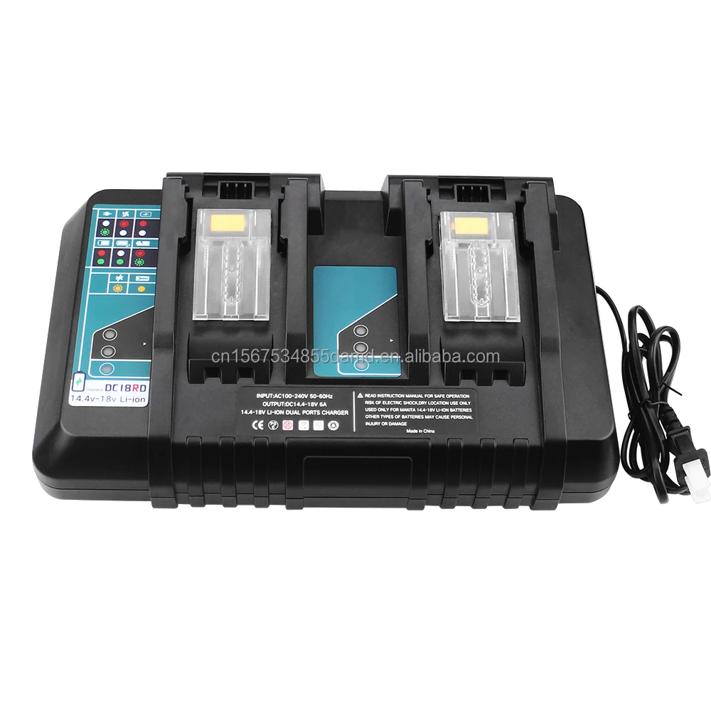 Fast Charging 7A 14.4V-18V Li-ion Batteries For Makitas Charger And Batteries Makitas 18V Battery Tool Set DC18RD For BL1860B