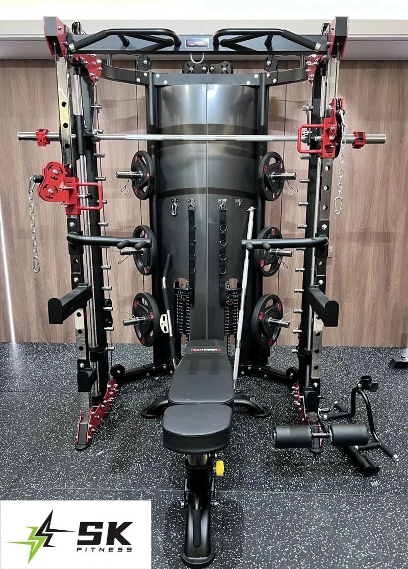 SKFITNESS-Wholesale Home Body Building Multifunctional Power Cage Squat Rack And Weight Lifting Training Gym Smith Machine