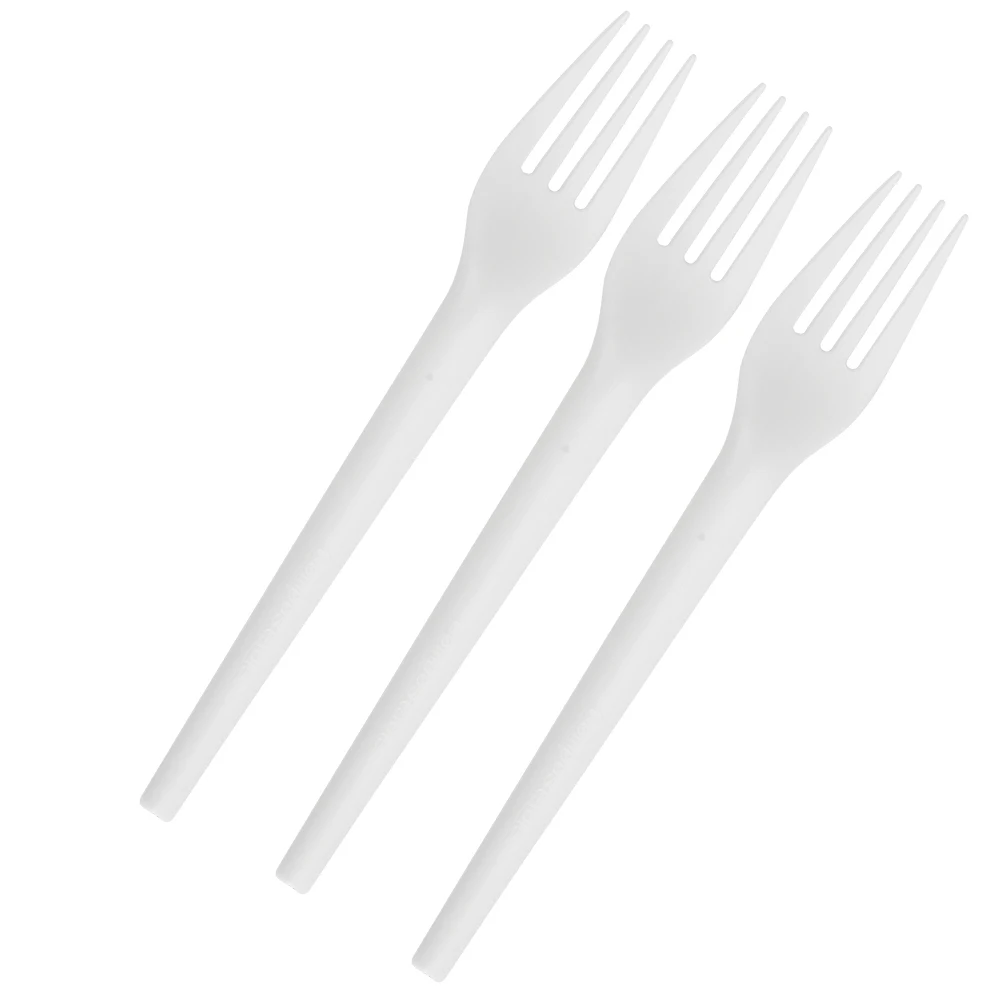 Suyuan BPI OEM PLA Cutlery Disposable Fork Composatable Biodegradable Cutlery