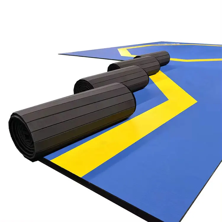 BJJ Custom Roll Judo  Wrestling foldable mat Karate Taekwondo Tatami Floor Mats gym mats rubber
