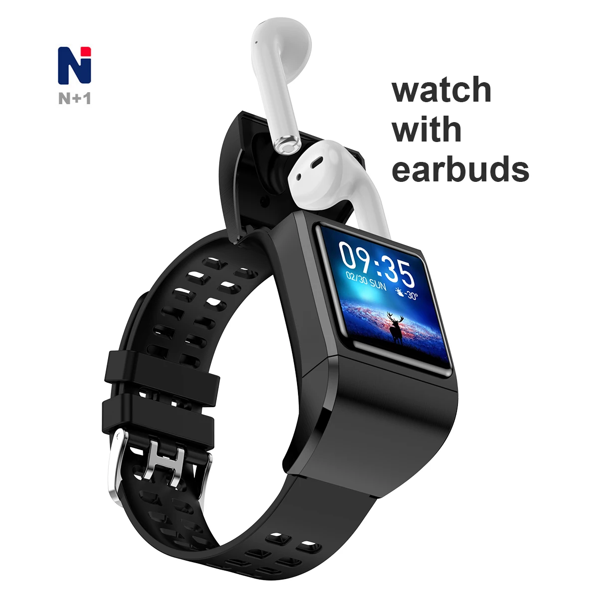 Smart Bracelet BT 2 In 1 reloj inteligente smart watch With Wireless Earbuds Tws Earphone