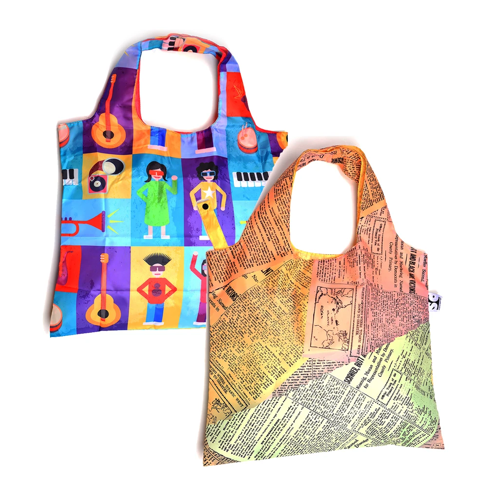 2023 HOT Sale Cheap Wholesale Shopping 600 Denier Polyester Foldable Bags Reusable Tote Bag