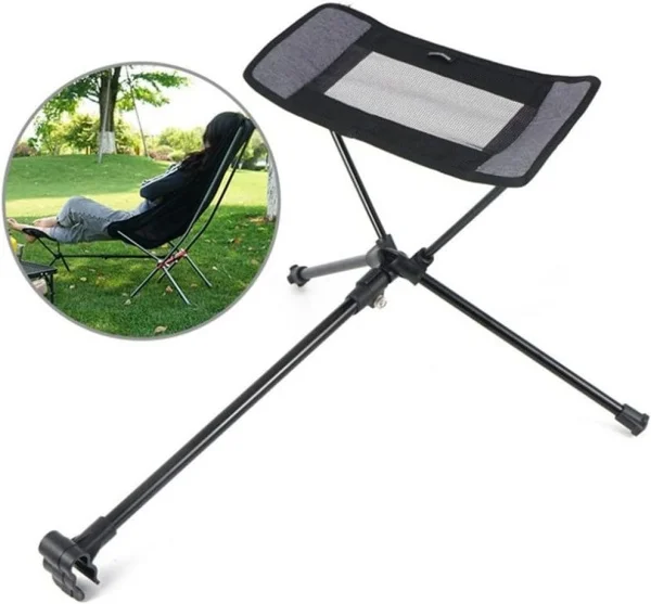 Portable Stool Collapsible Footstool For Camping Beach Chair Folding Fishing Outdoor BBQ Camping Chair Foot Recliner Foot Rest