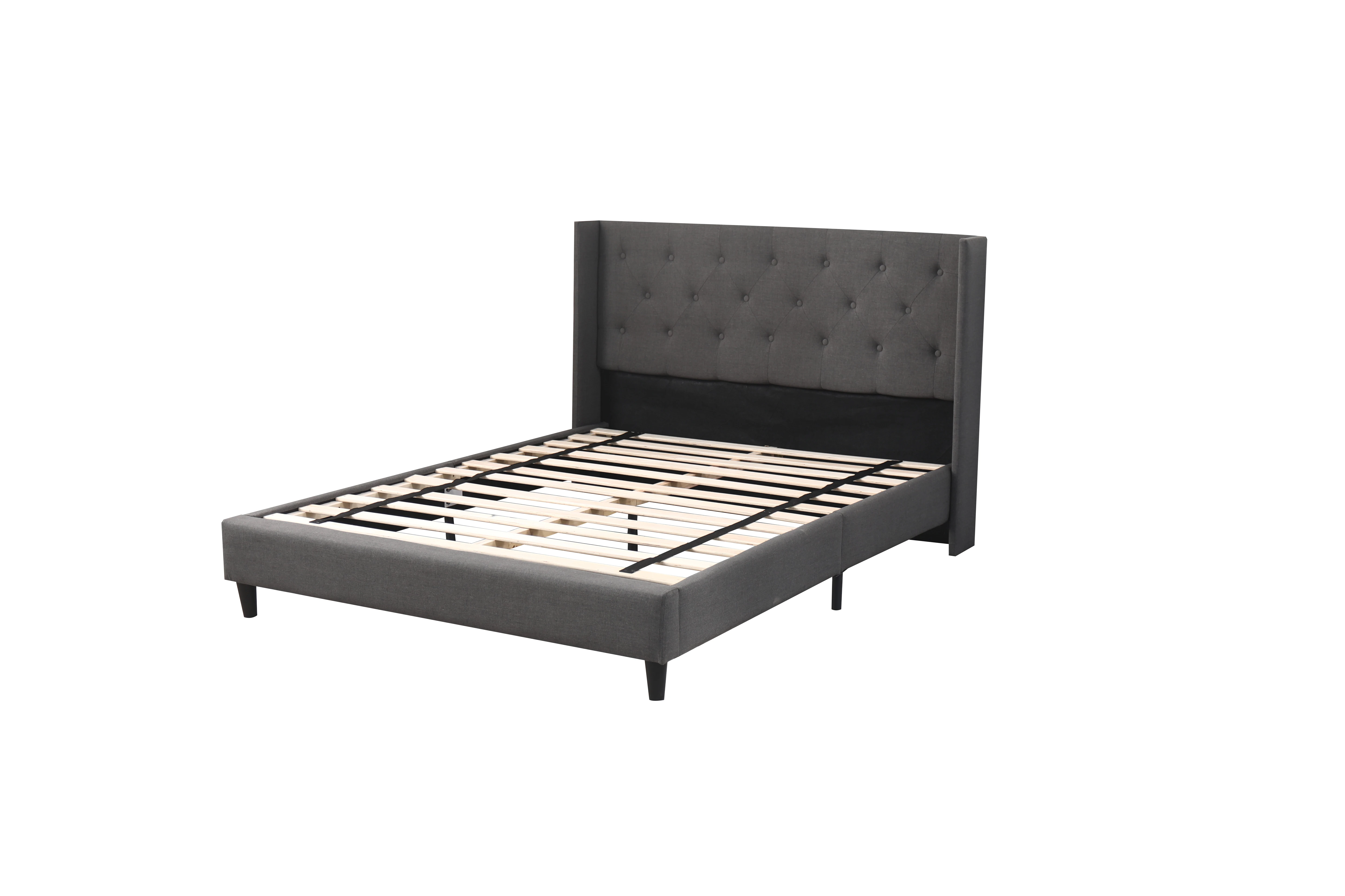 Supplier king platform size frame upholstered tufted  frame french bed