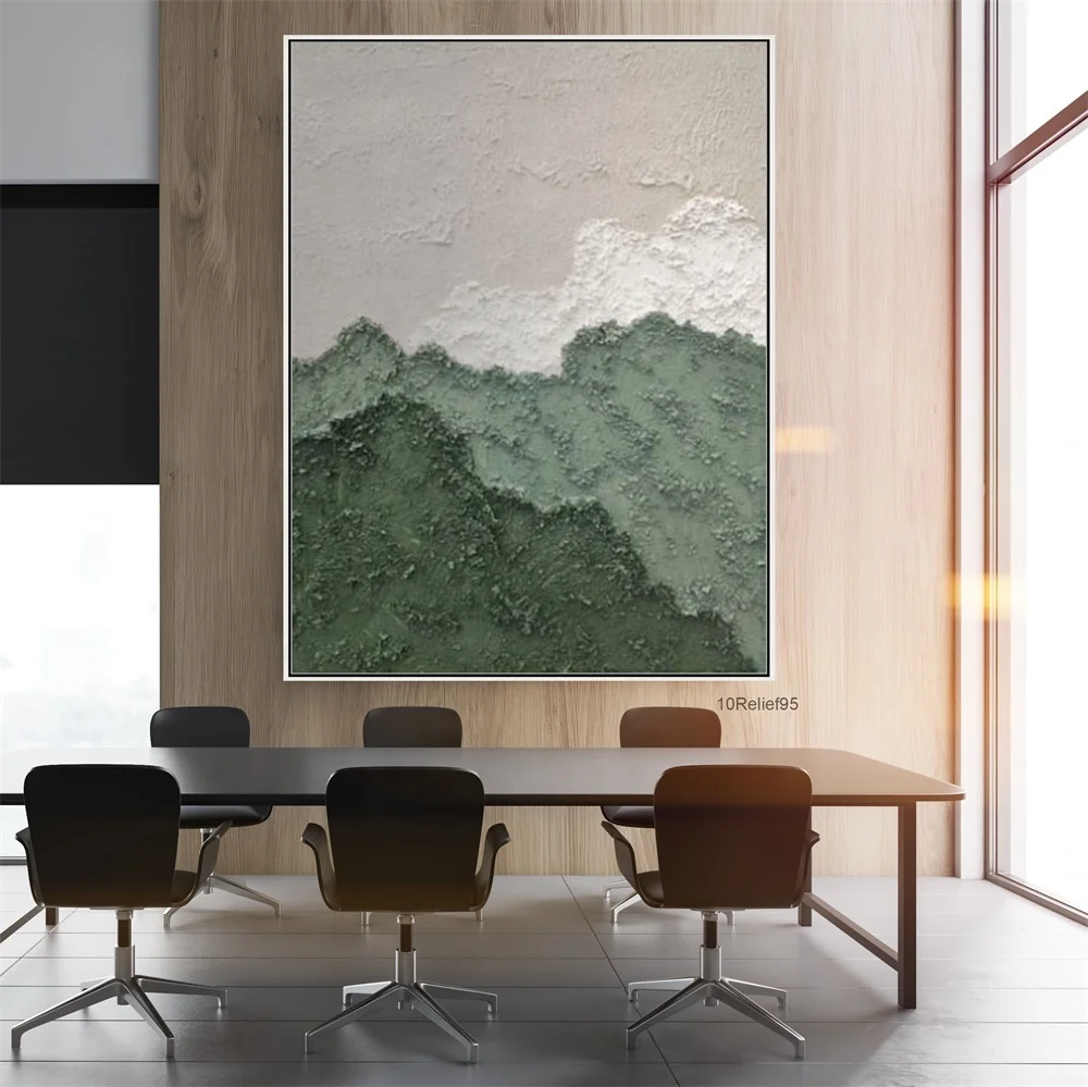 Thick Texture Relief Newest Abstract Art Fabric Canvas 100% Pure Hand Painted Oil Painting For Living Room Wall Decor