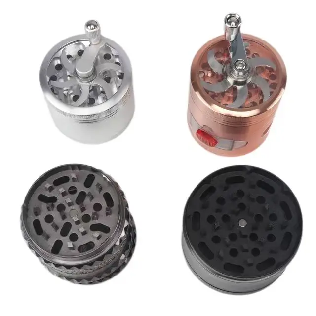 New arrivals custom auto grinders crusher herb tobacco metal herb grinders smoking accessories