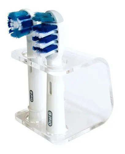 Lucite ORAL B Toothbrush Heads Rack Counter Perspex 4 Brush Heads Stand Clear Acrylic Electric Toothbrush Head Holder
