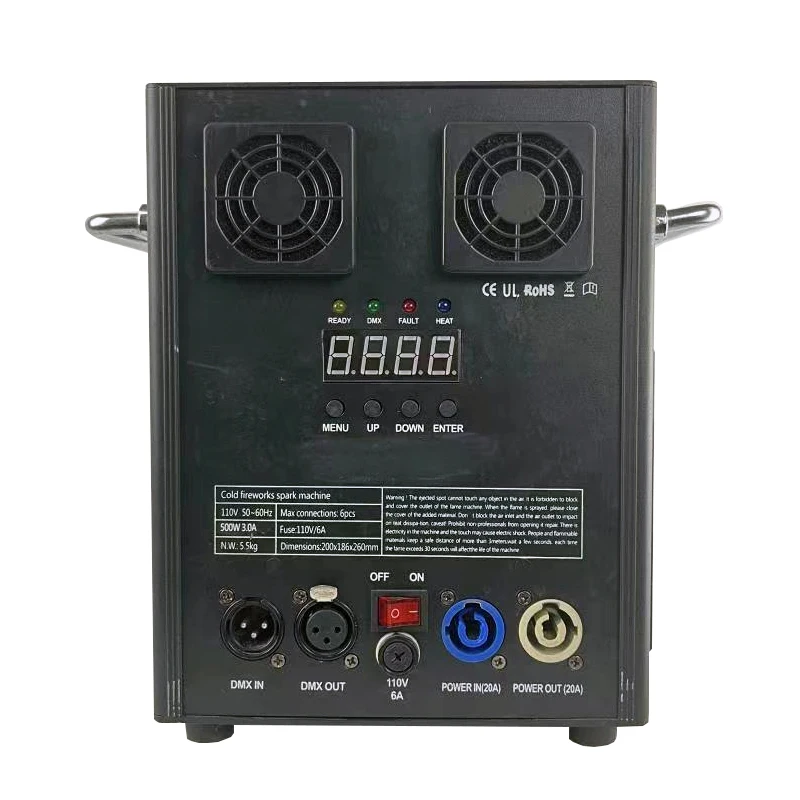 Mini DMX Dj Party Events Waterfall Sparkle Cold Fireworks Making Machine Wedding Stage Cold Spark Machine