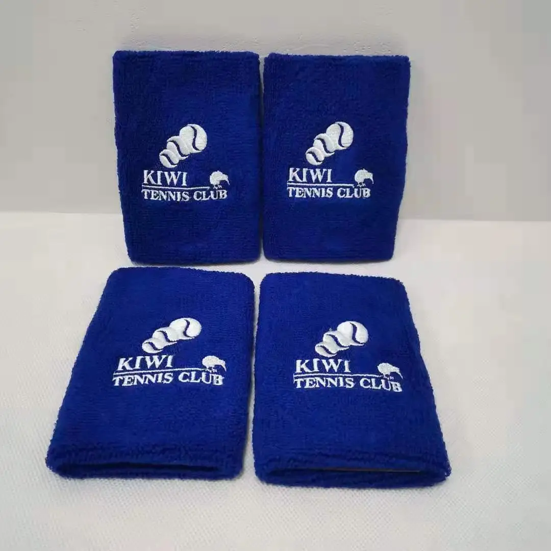 OEM Wholesale Custom Arm Sweat Band Wrist Sweatbands Embroidered Patch Cotton Sport Biceps Sweatband
