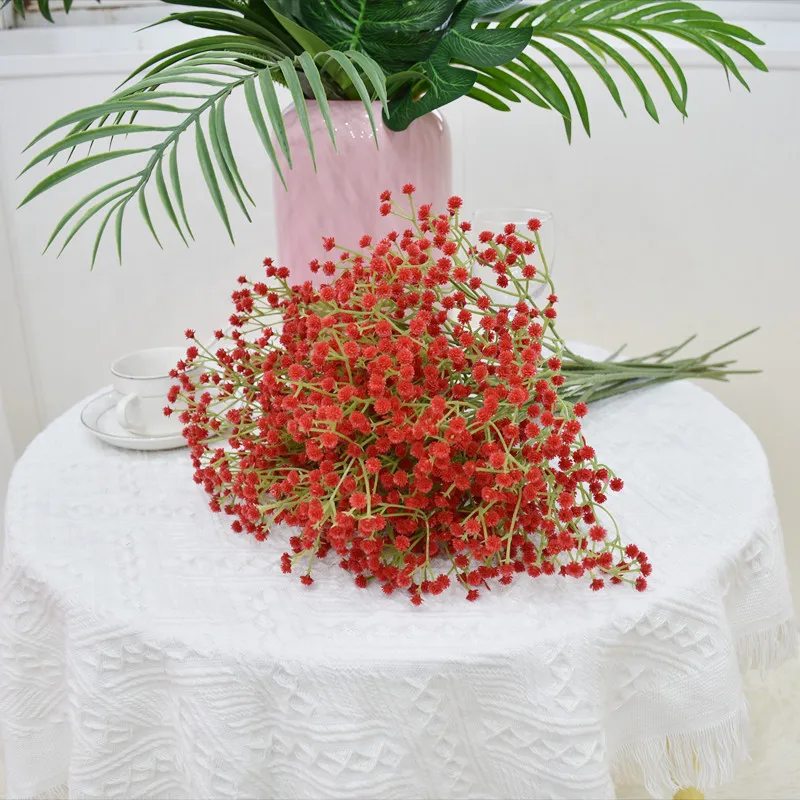 108-Head Simulated Gypsophila for Wedding Hall Scene Popular Artificial Flowers Foreign Trade  Flower Manufacturer Wholesale