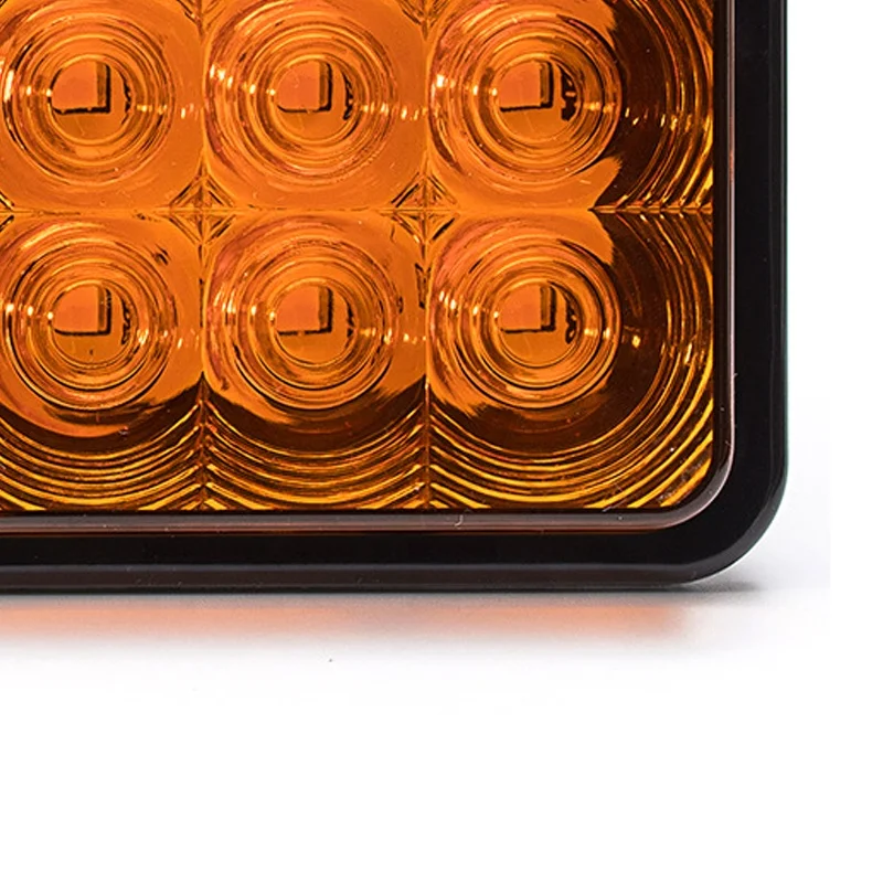 24V Red Yellow White Waterproof Tail Light Truck Rear Lamp 46LED For Microtruck Tail Light