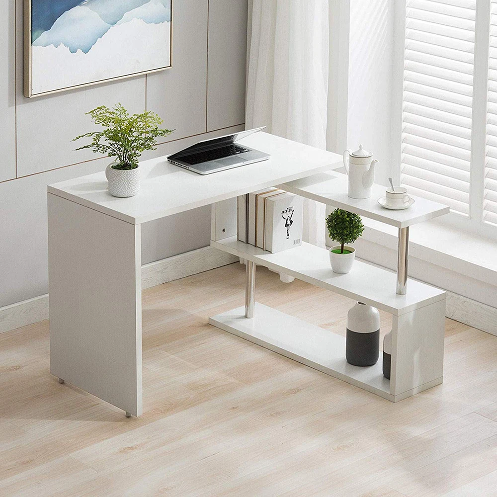 L Shape Office Desk Save Space High Quality Computer Desks Rotatable
