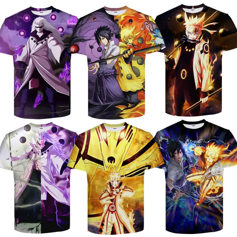 High quality 3D remera anime short sleeve T-shirt printing tee-shirt anime japonais 3d camisetas de anime