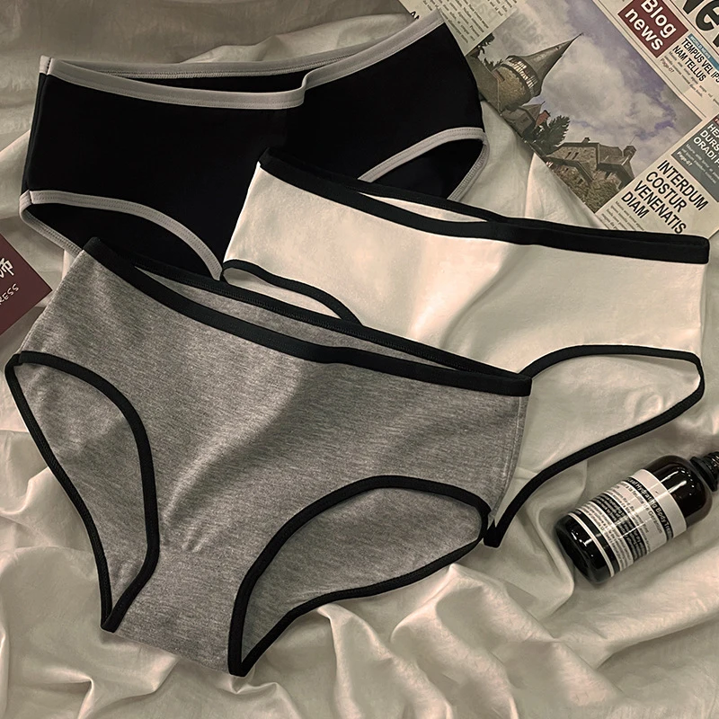 New Fashion Pure Color Seamless Panty Breathable Design Cotton Briefs Sexy Panties for Girl Customized Woven for Women Adults