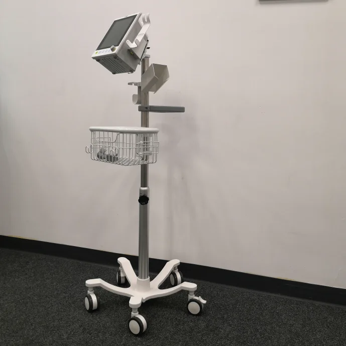 Better quality medical cart trolley vital sign monitor cart patient monitor trolley for Draeger