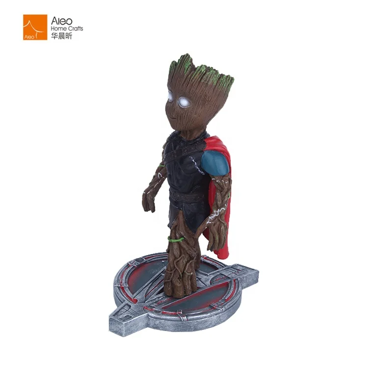 Горячая Распродажа мультфильм Marvel модель персонажа фильма полирезина Тор Грут скульптура маленькая