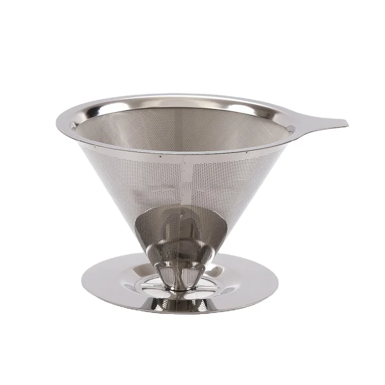 Hot sales pour over coffee cone clever coffee dripper/reusable stainless steel coffee filter