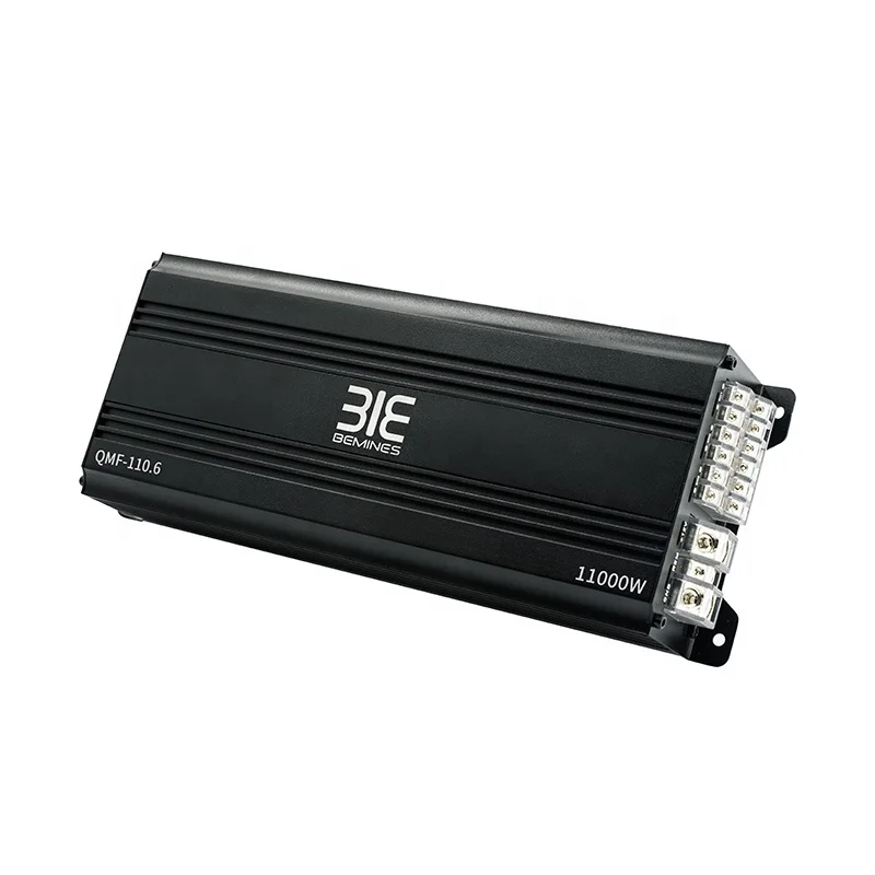 QMF-110.6  12V 6 channel class ab car amplifier 6600w 9000w car amplifier amplifier car audio