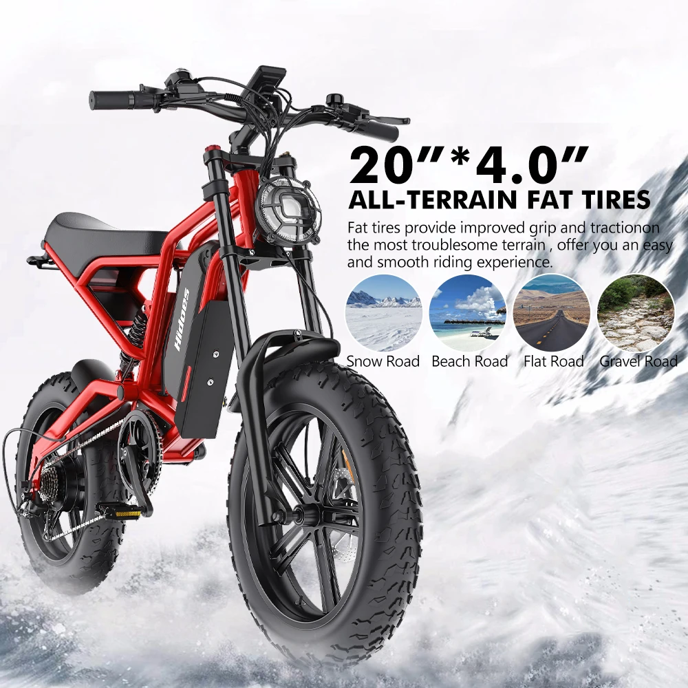 Hidoes B6 EMTB 1200W Motor Electric Mountain Bike 48V 15AH Lithium Battery Power Smart Electronic Tube Rear Hub Max Speed 50km/h