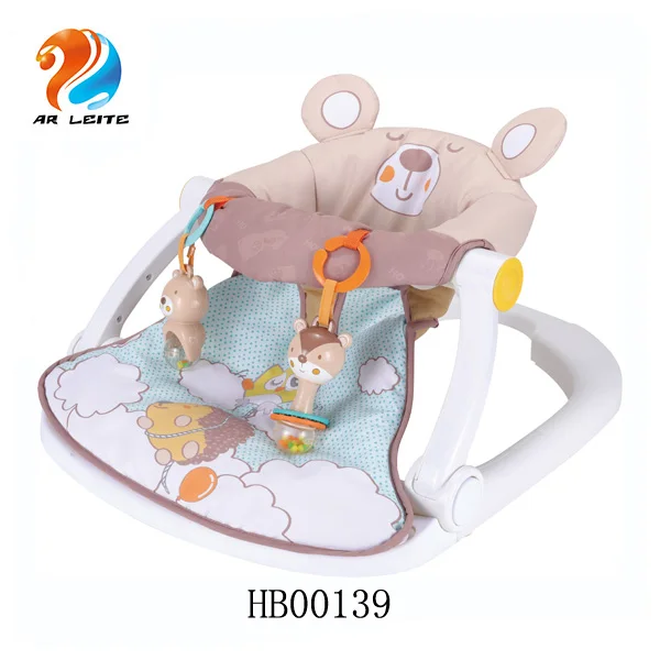 Best selling good quality baby bouncer cheaper baby portable foldable relaxing chair with hanging toys