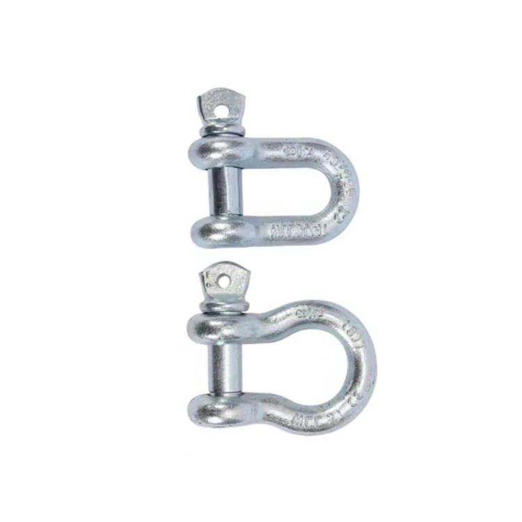 High Strength Hardware Rigging Bolt Type Bow Shape Shackle D-Type Shackle