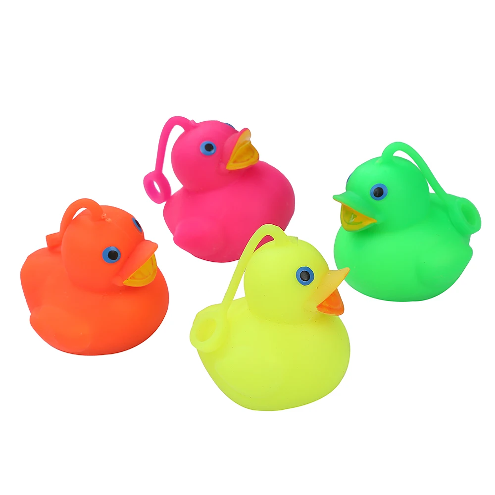 Hot Sale Kawaii Mini Stress Relief Tpr Animal Squishy Squeeze Custom Toy Rubber Yellow Rubber Duck
