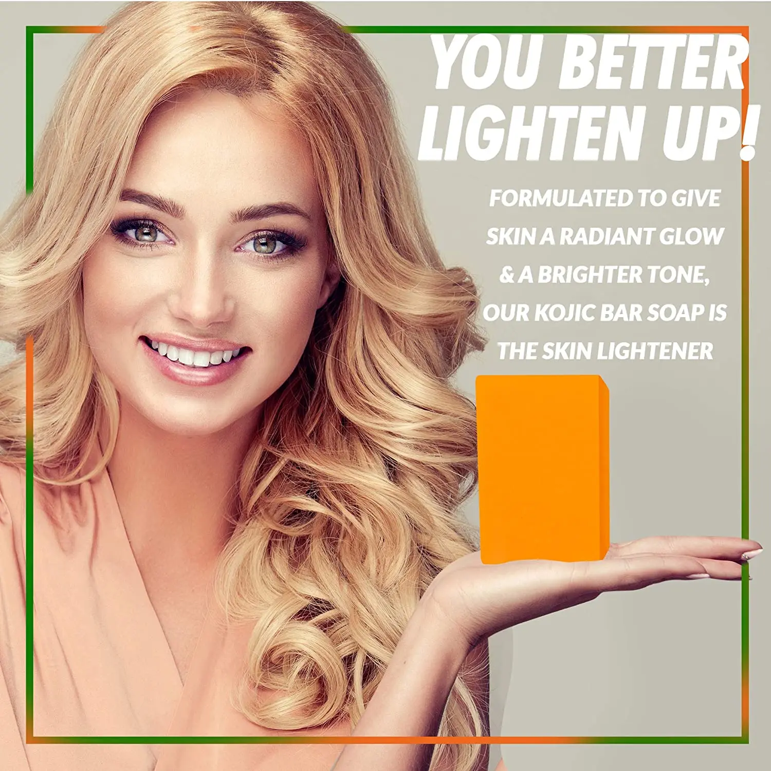 Best Sell High Quality  Kojic Acid Extract Papaya Anti Dark Spot Whitening Soap From Thailand With Vitamin C & Turmetic Extract