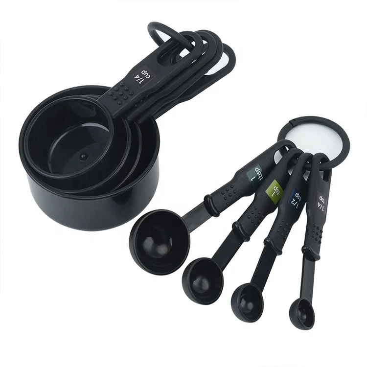 8pcs Stackable Measuring Spoons and Measuring Cup Set, Classic Tablespoon and Teaspoon