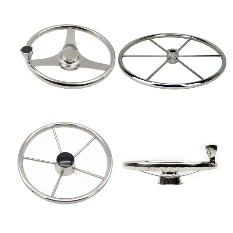 Marine boating 316 stainless steel power sports steering wheels pump