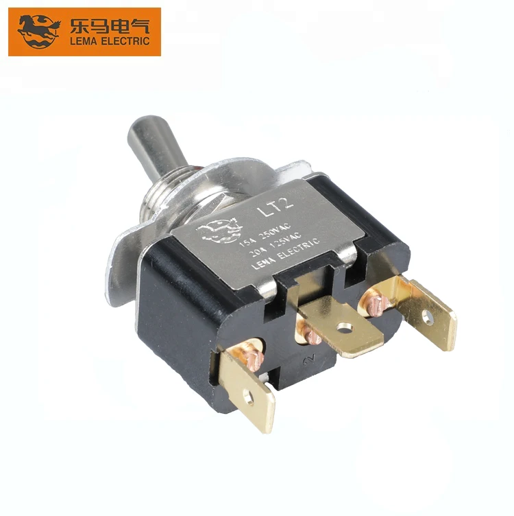 LT2121C Quick Terminal Single Pole ON-ON auto reset toggle switch mini switches