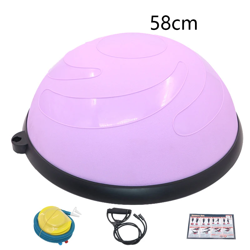 Home yoga wave speed ball Non-slip anti-burst Balance Ball Indoor Exercise Half Yoga Ball