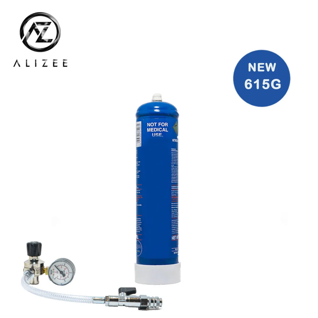 adjustable working pressure 580g nitrous oxide n2o gas steel cylinder