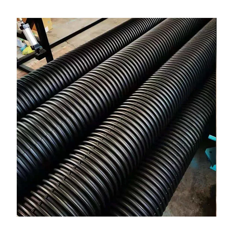 High Density Polyethylene (HDPE) Double Wall Pipe and Fittings HDPE  Corrugated Sewer Drain Pipe
