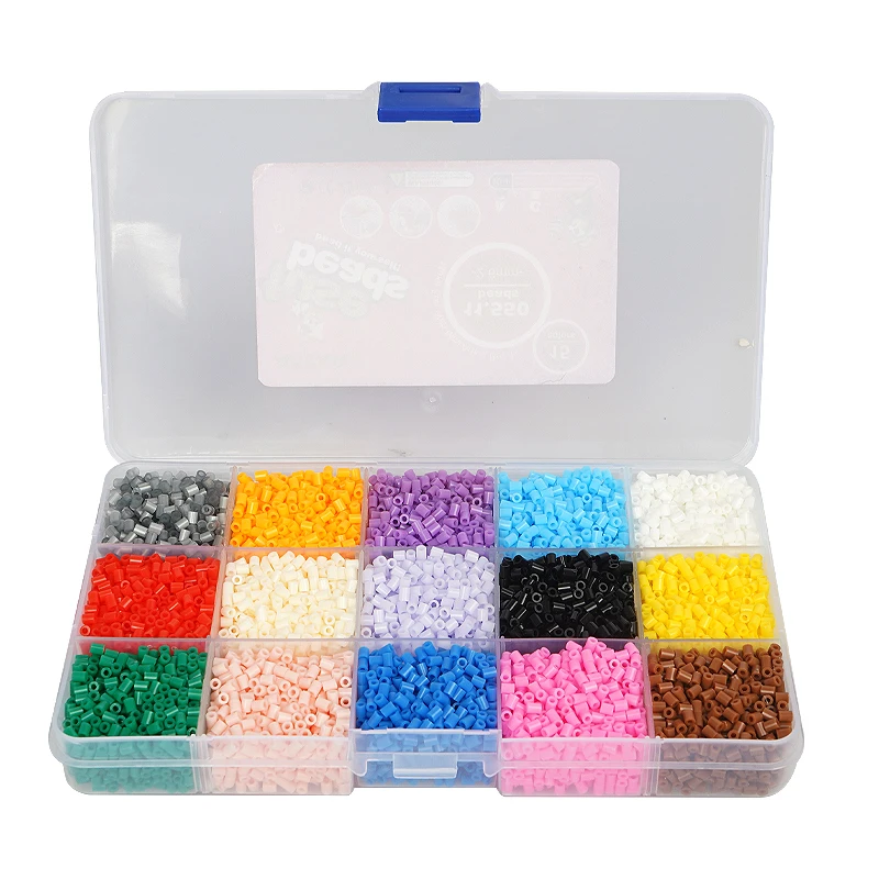 Ready To Ship 15 Colors mini artkal beads set campered with Perler Hama Beads For adult handctaft ironing 2.6mm beads artwork