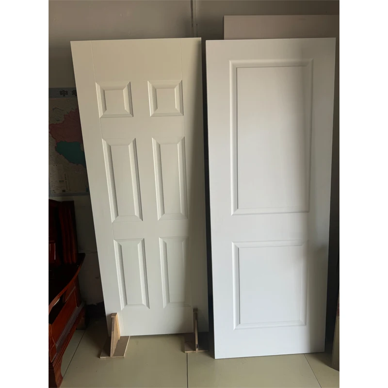 White Primer Smooth Interior Room Door Modern White Internal Door Panels For Sale Prehung Painted Interior Doors
