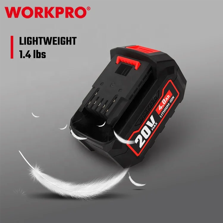 WORKPRO 20V 2.0Ah Li-Ion Rechargeable Battery 18650 Lithium-Ion Energy Storage Battery