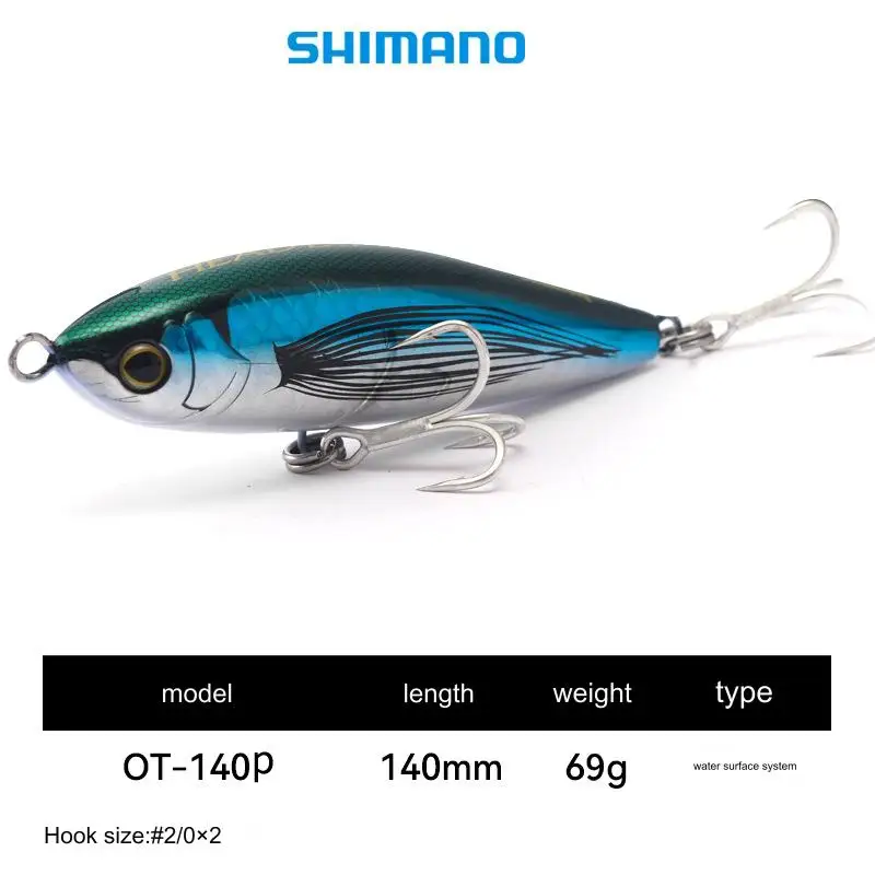 Shimano 140 мм 69 г OT140P большой размер морской Троллинг рыболовный плавающий карандаш приманка для скумбрии приманки ловли тунца