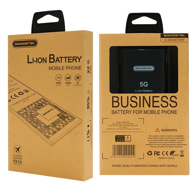 SOMOSTEL заводская цена, батарея для мобильного телефона, высококачественные батареи 1400 мАч для iPhone 5 6 7 8 x xs xr 13