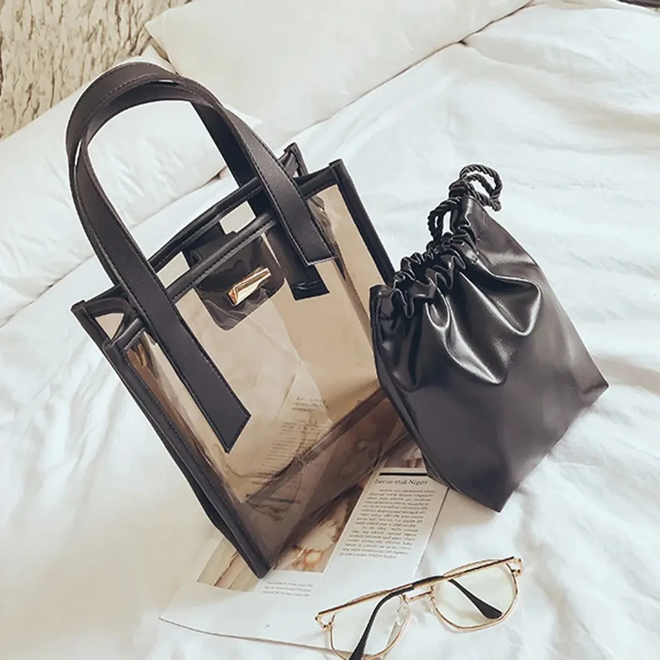 TINYATLadies Handbag for Shopping Shoulder Bag Top Fashion Shiny Laster Leather PVC Women Pillow Polyester ZIP Stone Designer