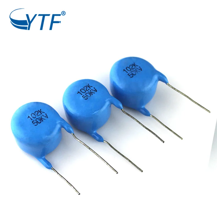 50KV 102M 1000PF Radial Lead High Voltage Ceramic Capacitor 50KV102M