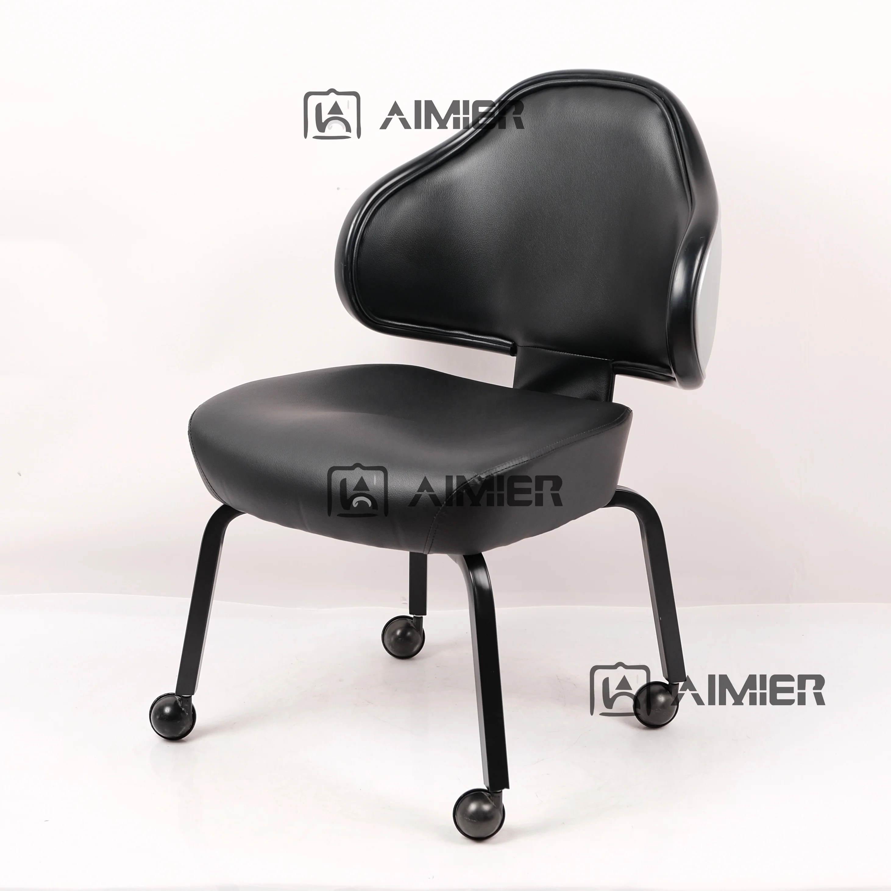 Custom Suppliers Casino Chairs Modern Style Height Adjustable Swivel Thick Black Leather Chairs For Slot