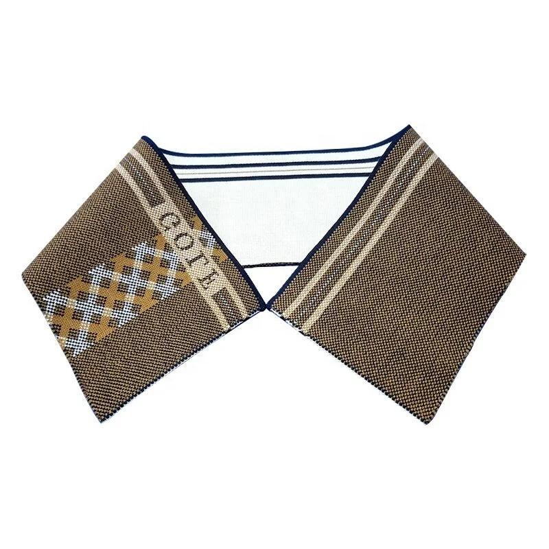 Plain Ribbing 1X1 Polyester Flat Knit rib fabric Solid Color Collar for POLO shirt Full Collar