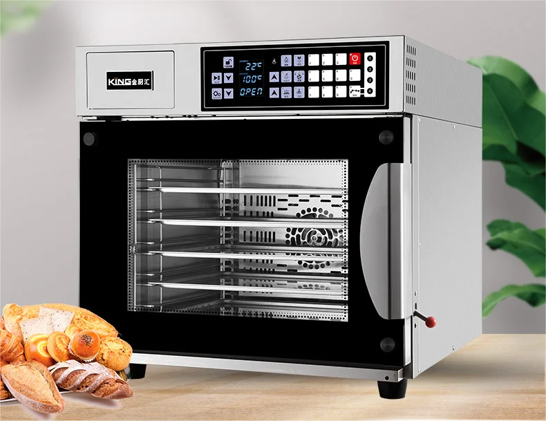 Convection Oven combi steamer 60Litre half-size Oven Countertop 5-Tier Toaster Electric Baking Oven w/Trays Wire Racks Clip 220V