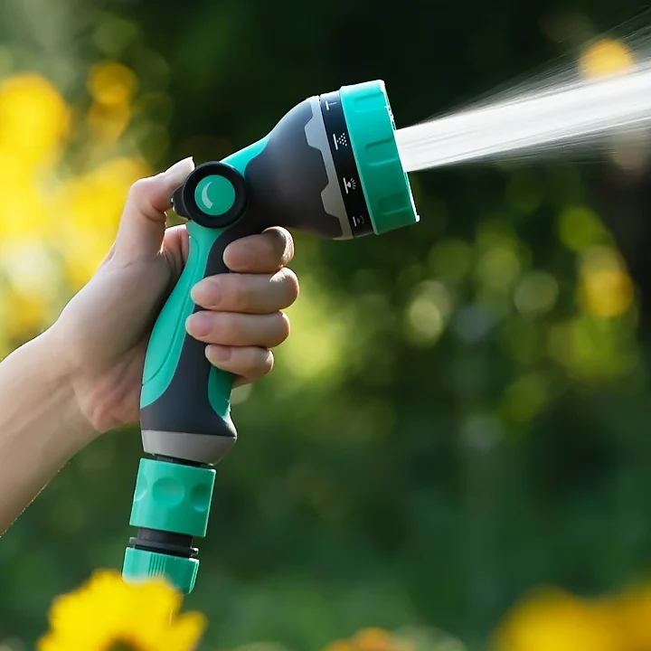Andeca High Premium Quality Adjustable Thumb Shower Sprinkler Gun Garden Quick Connector Nozzle Gun Sprayer