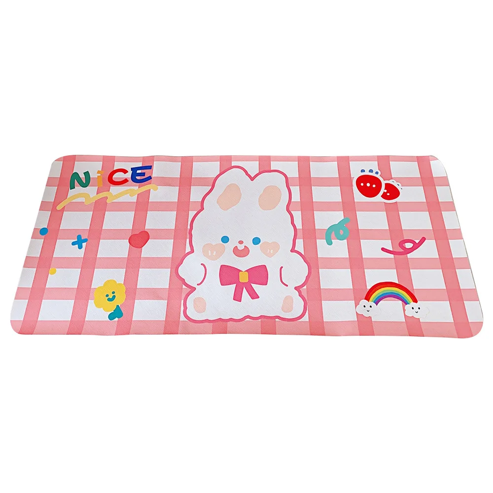 Kawaii animals desk pad student oversized waterproof study desk pad waterproof gaming mouse pad