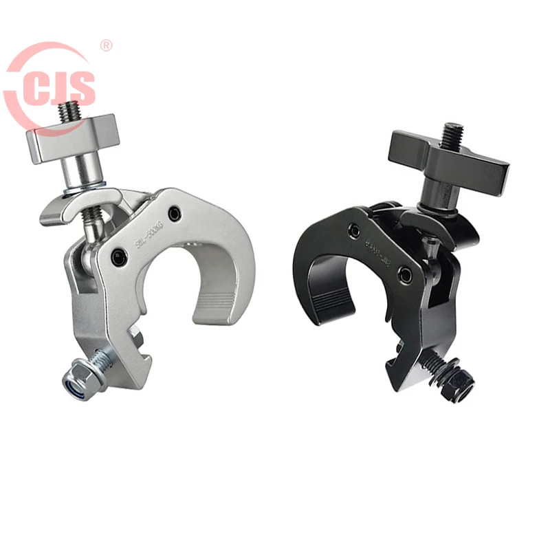 CJS5005(500) Tube 48-51mm Load 500kg Aluminum Stage Lighting Truss Display System Accessories Coupler Pipe Truss Clamp Hook