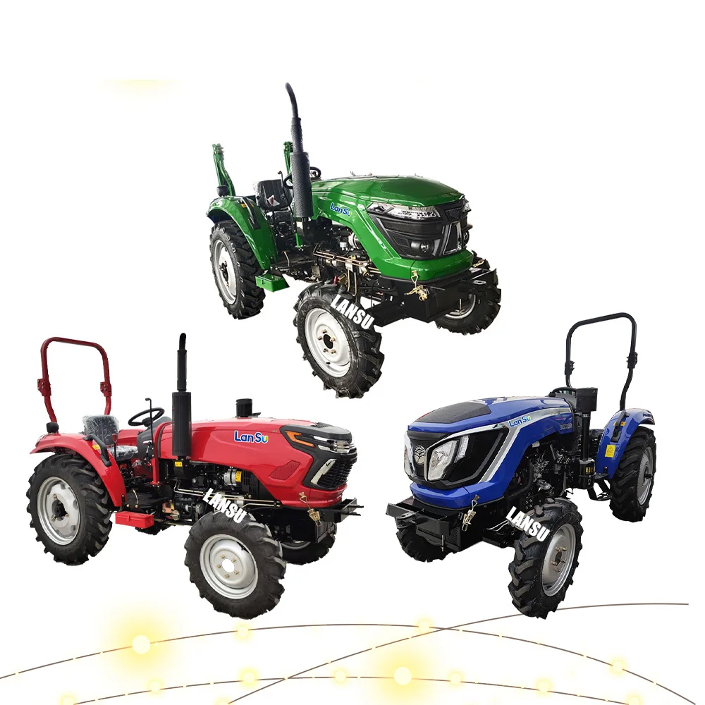 China factory 4wd  farming 20HP small 4x4 diesel tractor 4x4 mini compact tractor walking tractor harvester