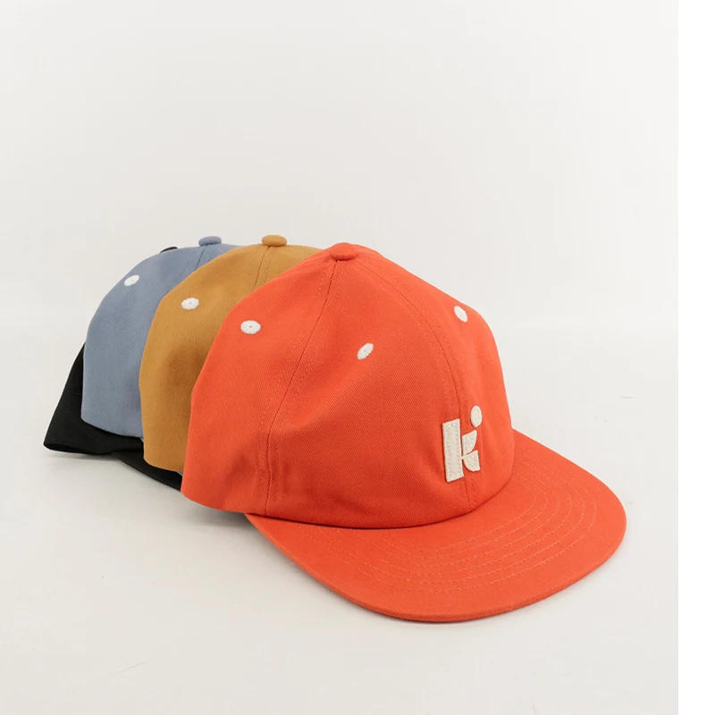 OEM Custom 6 Panel Brim 3d embroidery fitted sports cap Quick Dry 100% Cotton Snapback Hats